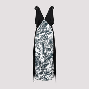 BOTTEGA VENETA Silk Printed Long Dress