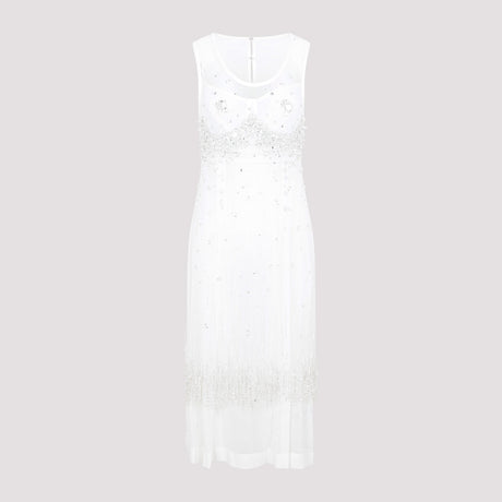 BOTTEGA VENETA Elegant Crystal-Embellished Cocktail Dress