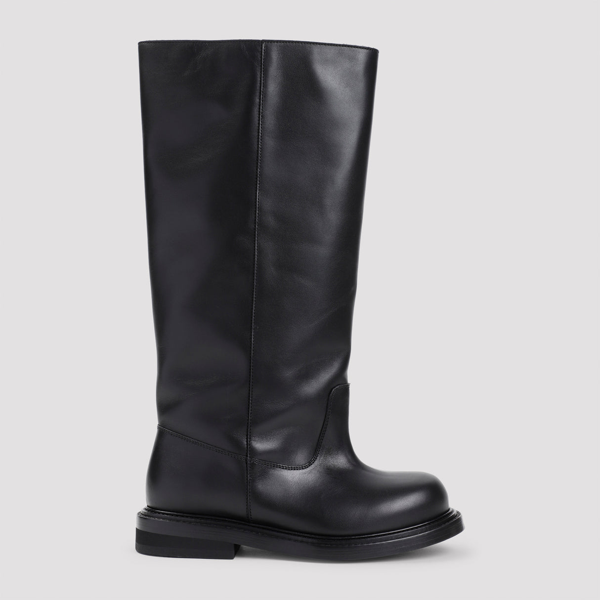 MOSCHINO Trendy Leather Boots with 2.5cm Heel Height