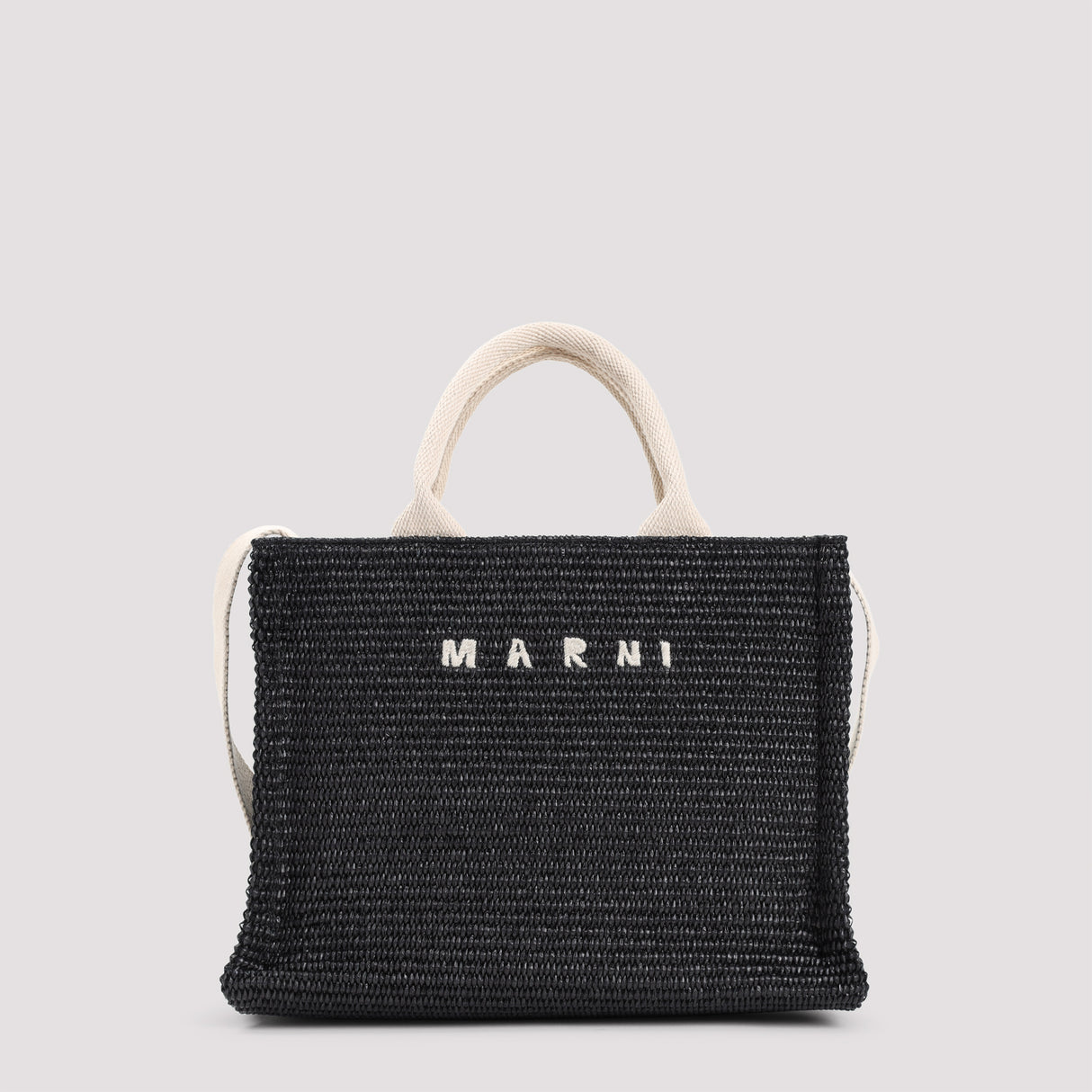 MARNI Raffia East-West Tote Handbag - 32cm x 24cm x 14cm