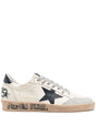 GOLDEN GOOSE Women's Stylish Ball Star Sneakers with Blue Accent