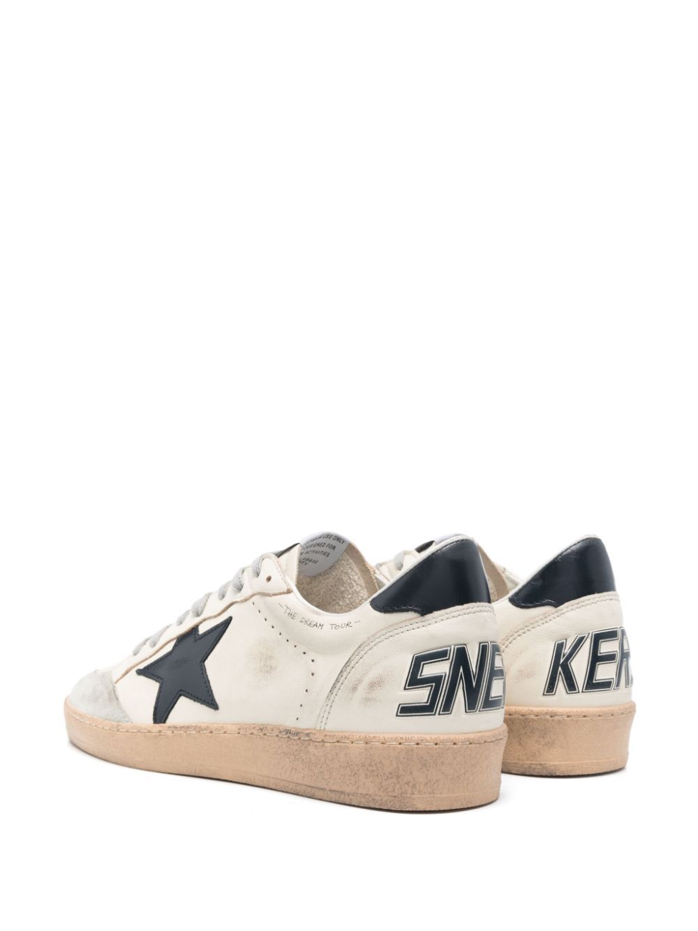 GOLDEN GOOSE Women's Stylish Ball Star Sneakers with Blue Accent