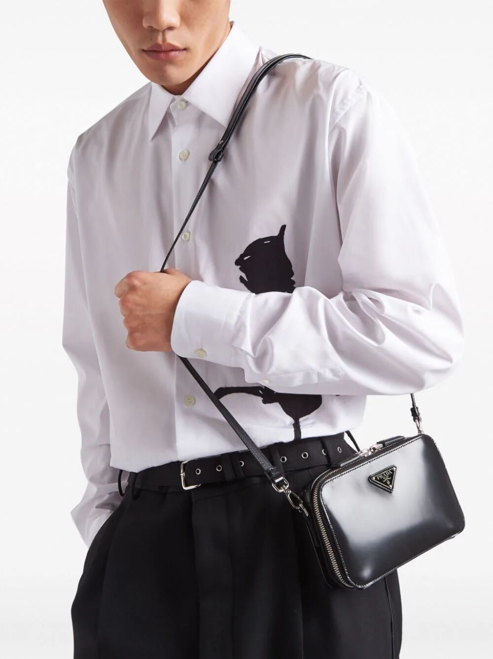 PRADA Mini Leather Crossbody Bag - Perfect for SS24