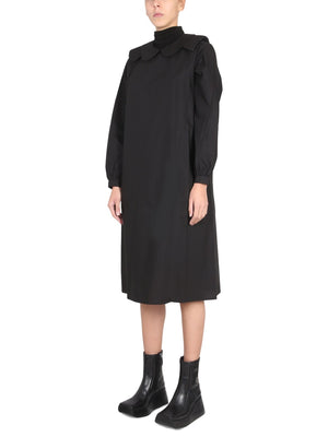 RAF SIMONS Relaxed Fit Mini Shirt Dress with Claudine Collar