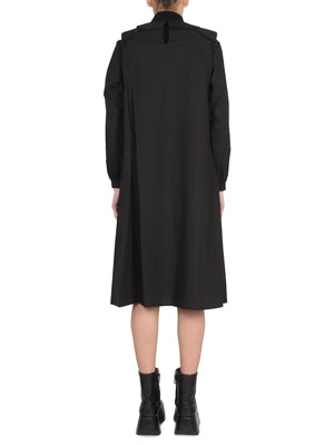 RAF SIMONS Relaxed Fit Mini Shirt Dress with Claudine Collar