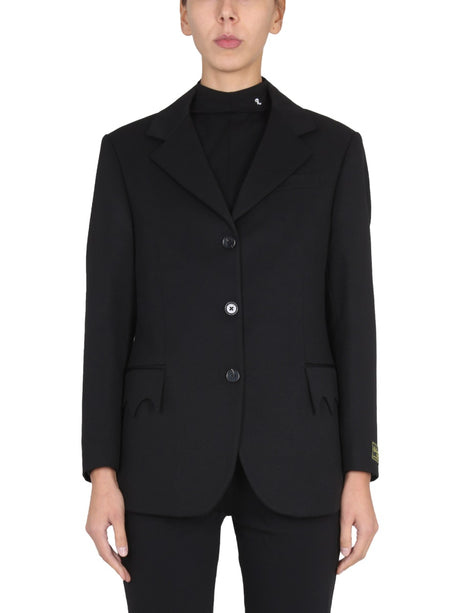 RAF SIMONS Single-Breasted Women's Jacket with Notched Lapels