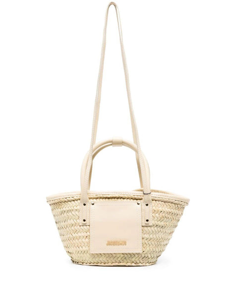 JACQUEMUS Mini Woven Basket Handbag