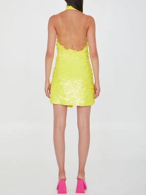 THE ATTICO Mini Dress with All-Over Sequins