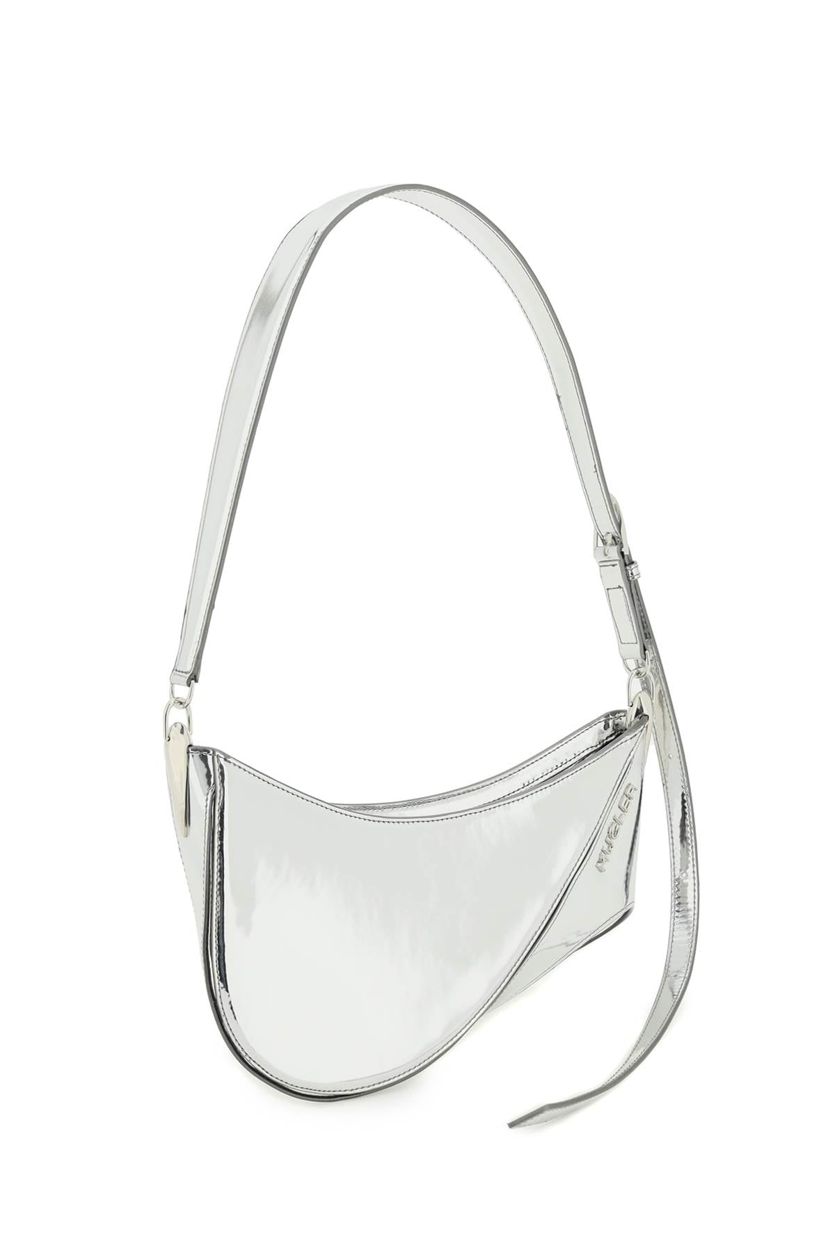 MUGLER Mini Metallic Shoulder Handbag