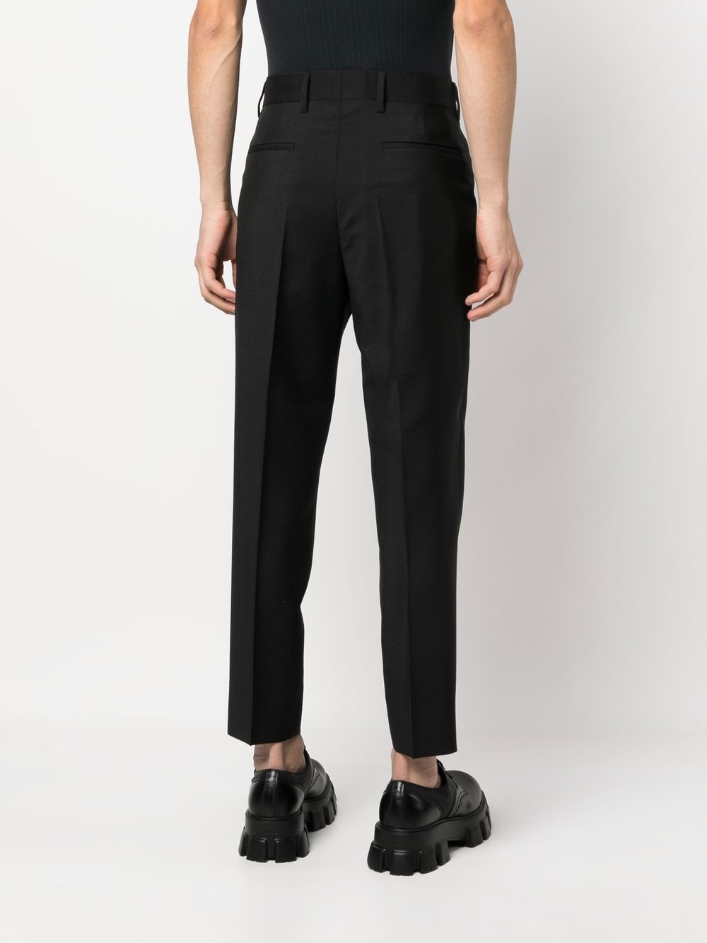 PRADA Tailored Mohair-Wool Slim Fit Trousers