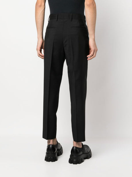 PRADA Tailored Mohair-Wool Slim Fit Trousers