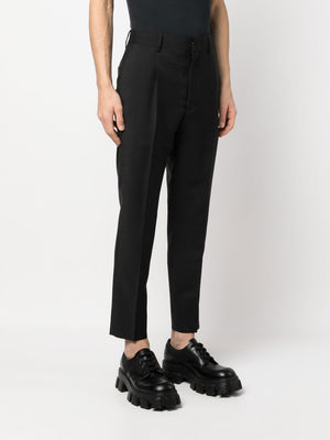 PRADA Tailored Mohair-Wool Slim Fit Trousers