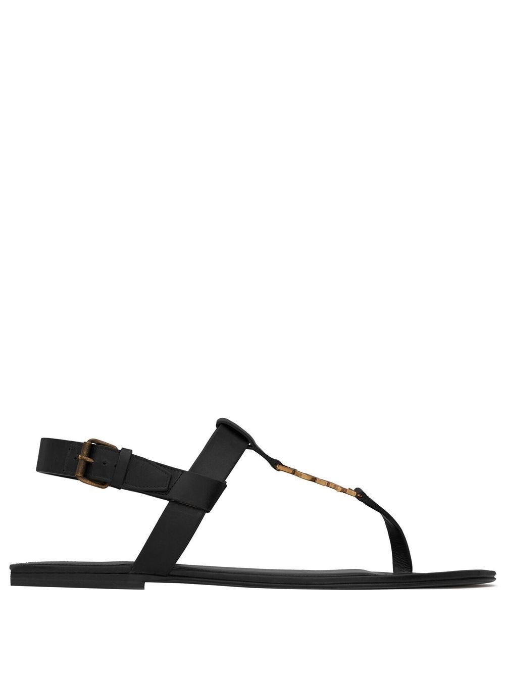 SAINT LAURENT PARIS Elegant Women's Leather Sandals