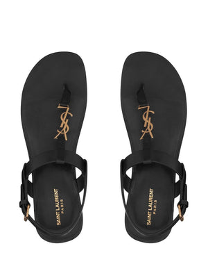 SAINT LAURENT PARIS Elegant Women's Leather Sandals