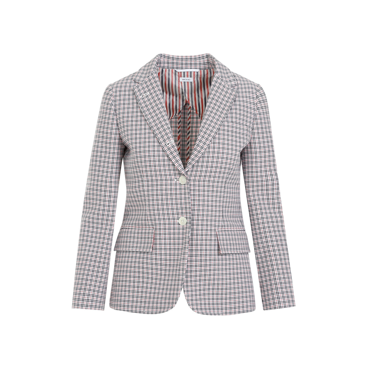 THOM BROWNE Mini Check Cotton Jacket