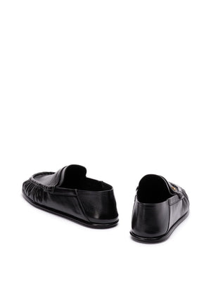 SAINT LAURENT PARIS Women’s Leather Penny Loafers