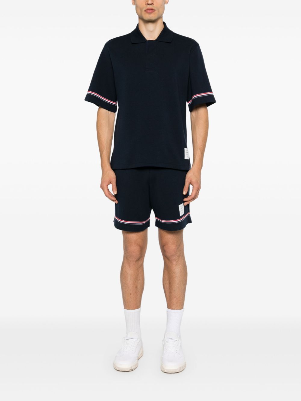 THOM BROWNE Chic Mid Thigh Mini Shorts for Women