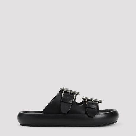 ALEXANDER MCQUEEN Elevated Leather Sandals for SS25