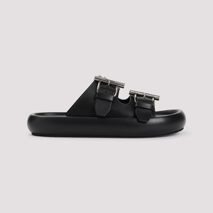 ALEXANDER MCQUEEN Elevated Leather Sandals for SS25