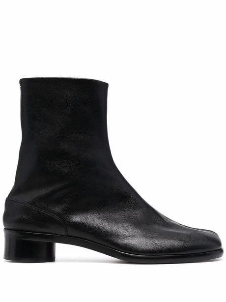 MAISON MARTIN MARGIELA Mini Leather Ankle Boots with 3 cm Heel