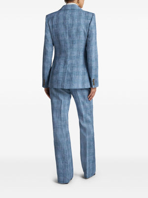 ETRO Men's Double Breasted Wool Blazer