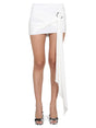 THE ATTICO Draped Ring Detail Mini Skirt