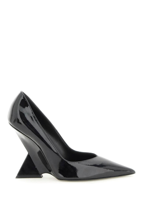 THE ATTICO Pointed Design Patent Leather Pumps