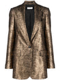 DRIES VAN NOTEN Mini Metallic Outerwear Jacket