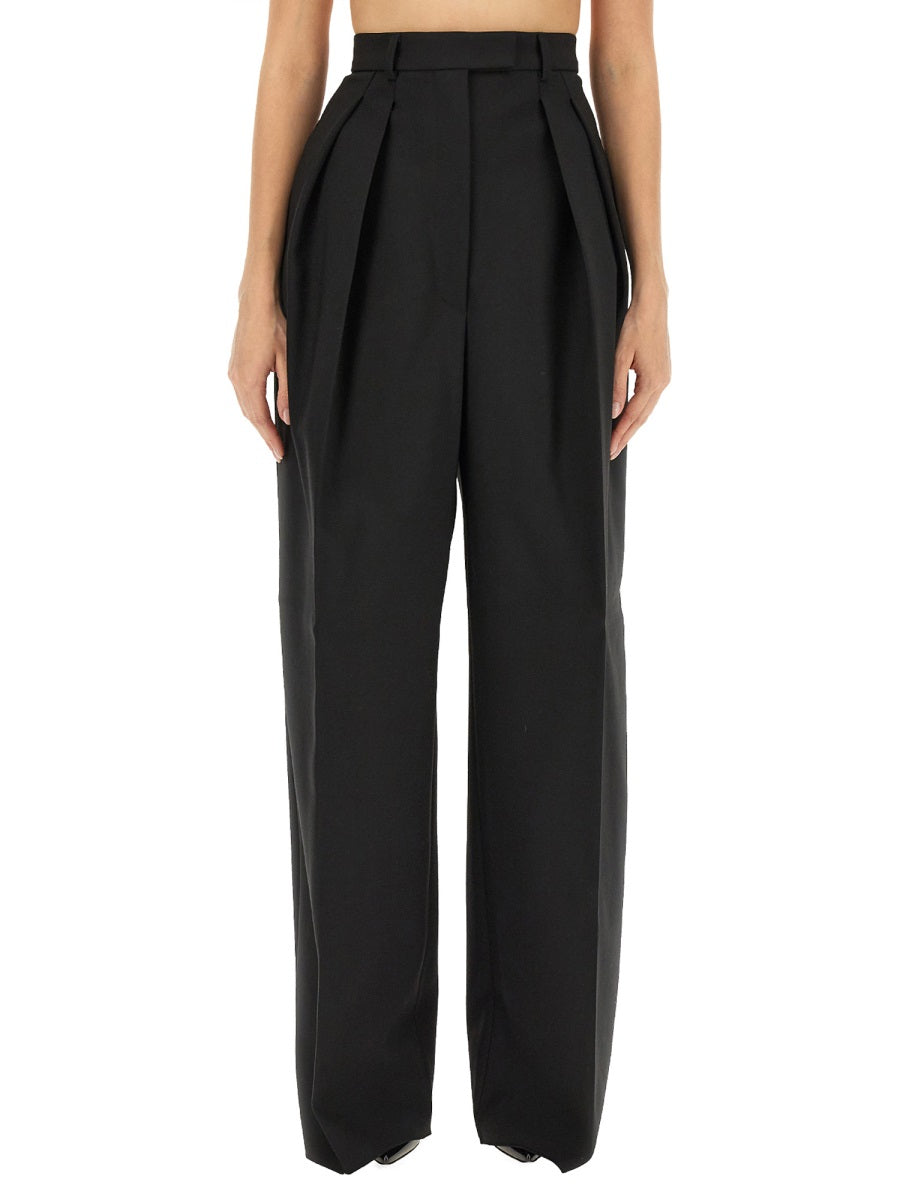 MAX MARA SPORTMAX Wool Blend Wide Pants - Size 40