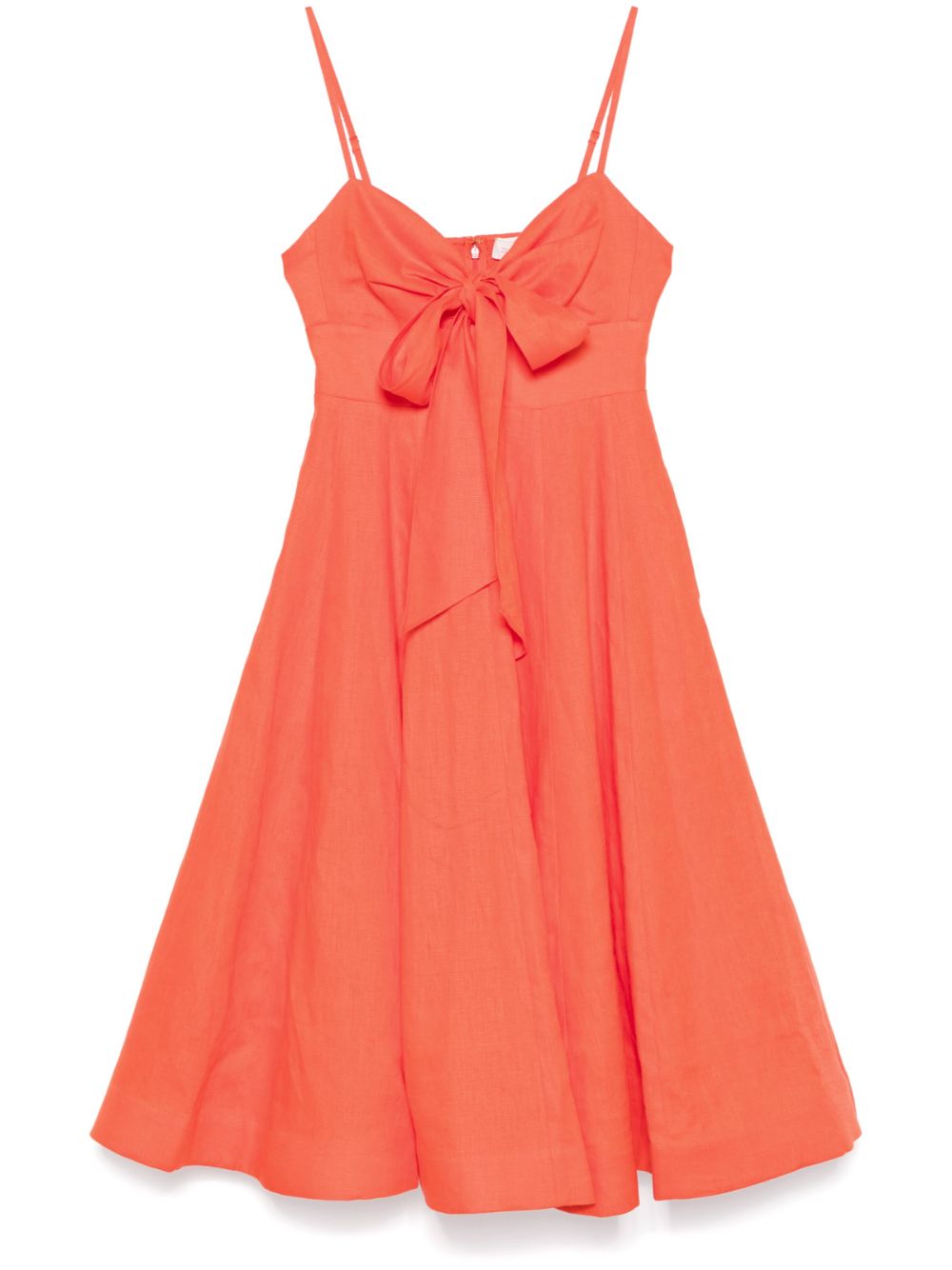 ZIMMERMANN Flared Midi Dress with Sweetheart Neckline