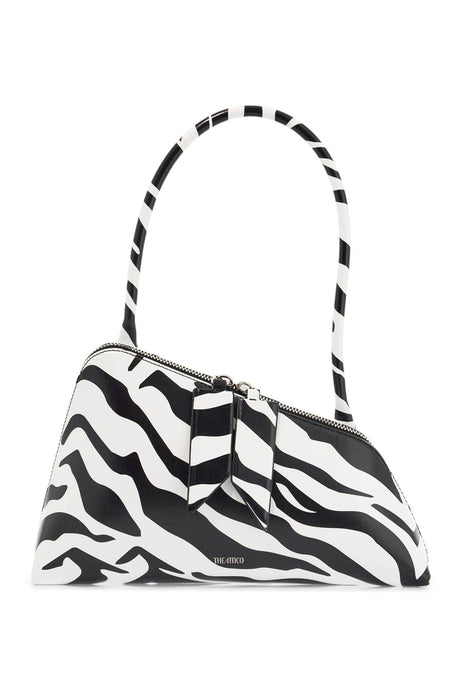 THE ATTICO Mini Triangular Animal Print Shoulder Bag