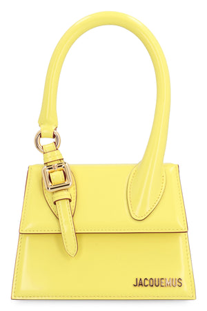 JACQUEMUS Mini Leather Handbag with Decorative Buckle