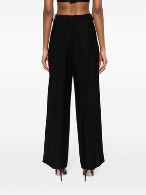 MUGLER Wide-Leg Cut-Out Trousers