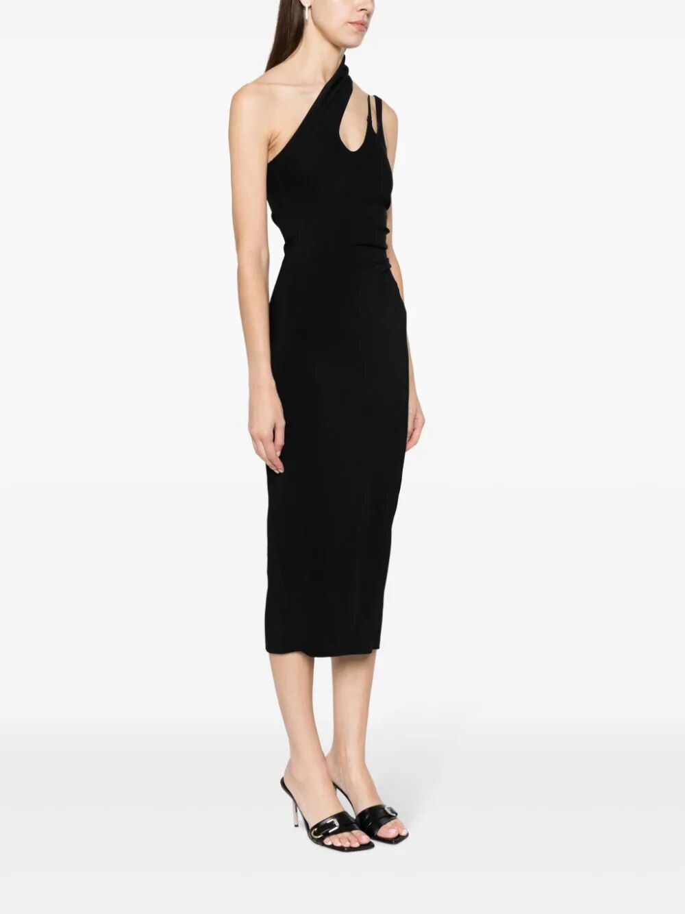 MUGLER Chic Midi Dress for Modern Elegance