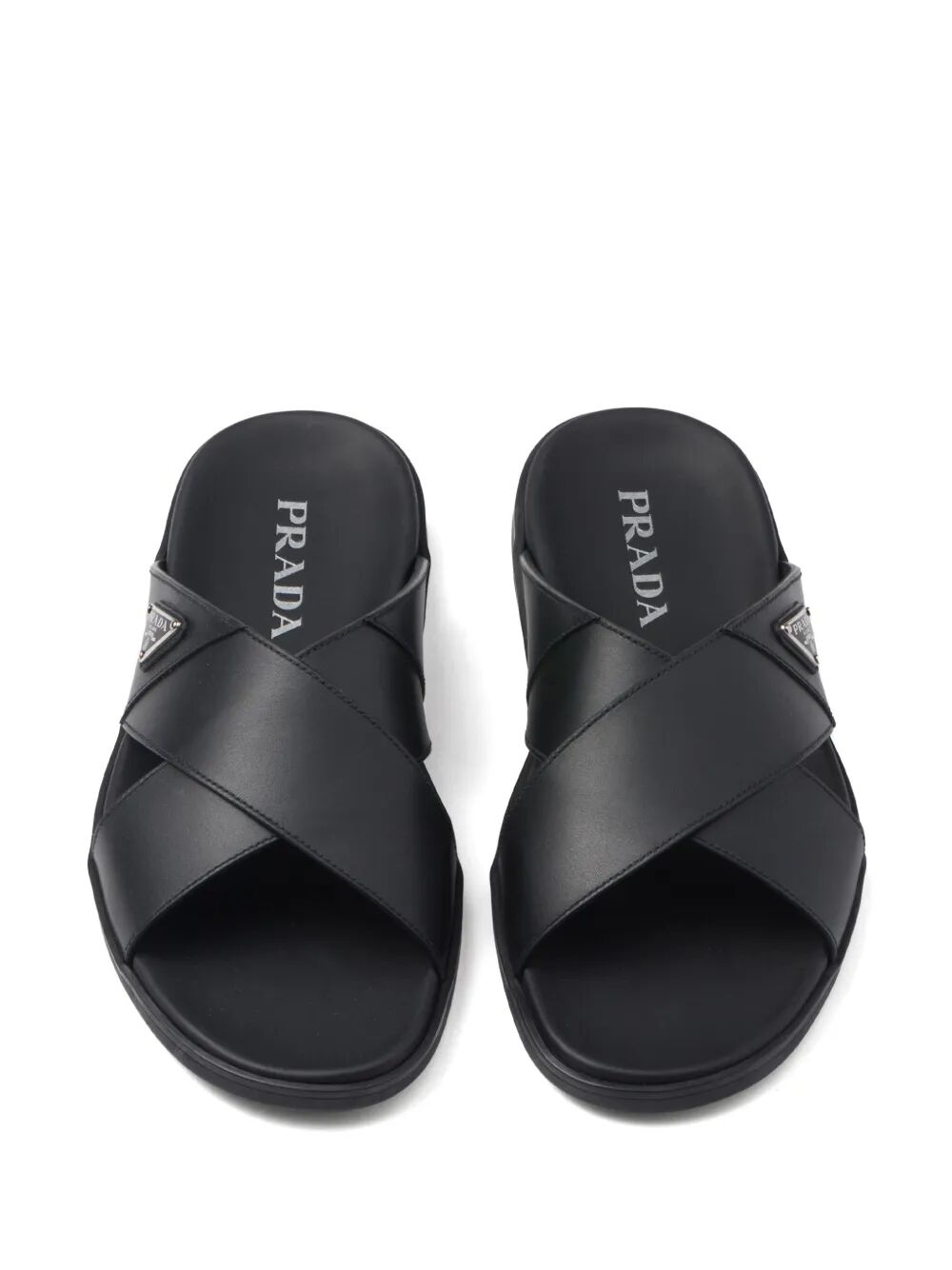 PRADA Elegant Leather Sandals for Women - SS25 Collection