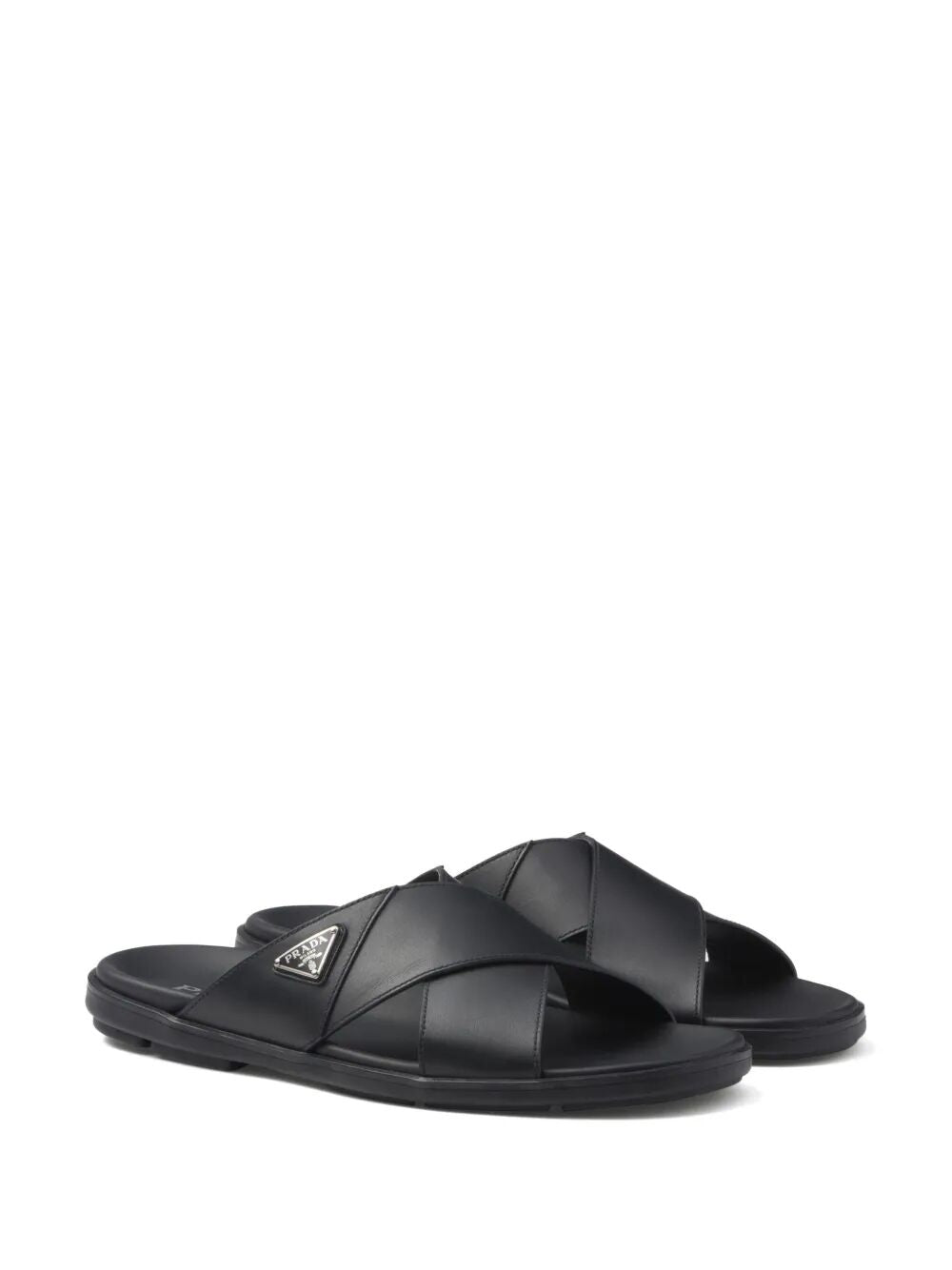 PRADA Elegant Leather Sandals for Women - SS25 Collection