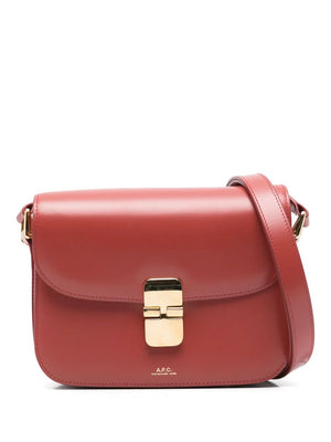 A.P.C. Grace Mini Leather Handbag - 21 x 17 x 5 cm