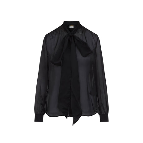 SAINT LAURENT Men's Silk Blouse for SS25