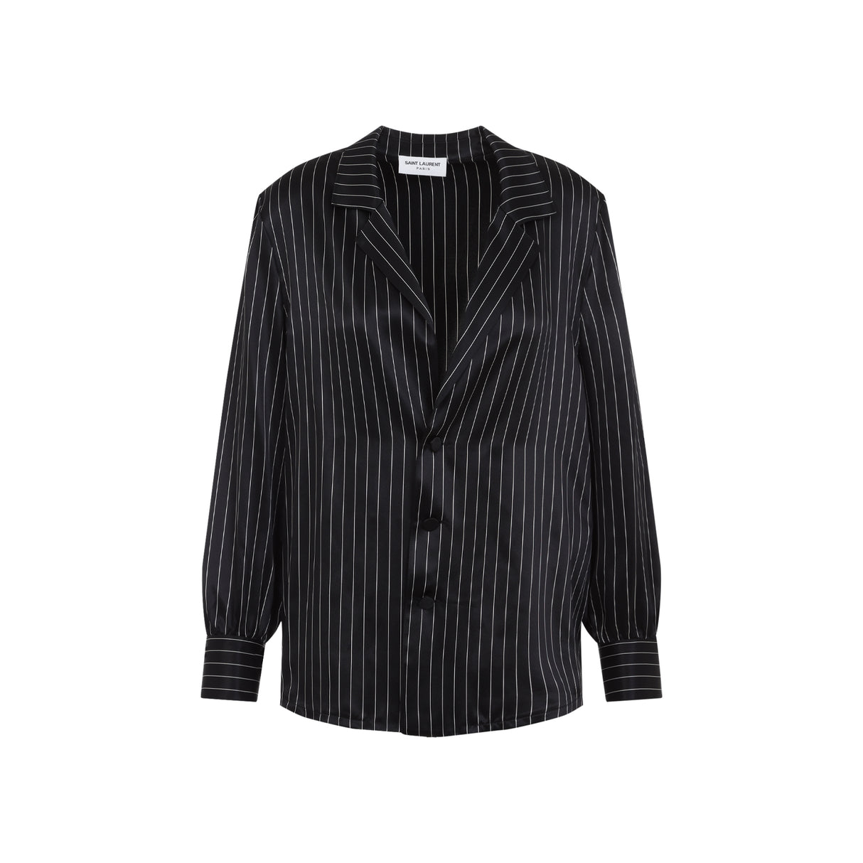 SAINT LAURENT Silk Shirt for Men - SS25 Collection