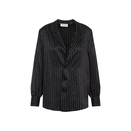 SAINT LAURENT Silk Shirt for Men - SS25 Collection