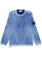 STONE ISLAND Oversized Cotton Crewneck Jumper with Airbrushed Interior for Women