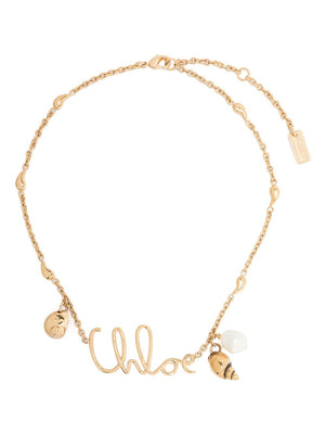 CHLOÉ Adjustable Brass Shells Necklace for Men