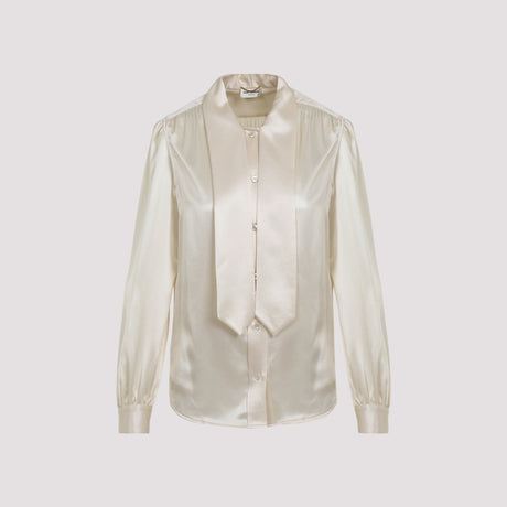 SAINT LAURENT Elegant Silk Blouse for SS24