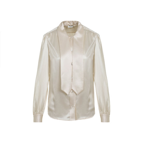 SAINT LAURENT Elegant Silk Blouse for SS24