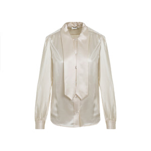 SAINT LAURENT Elegant Silk Blouse for SS24