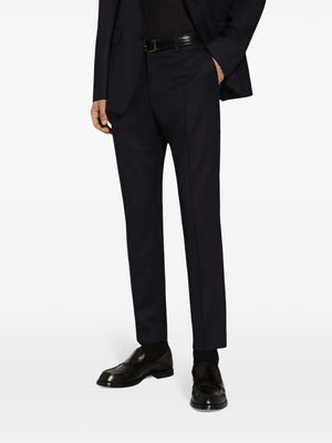 DOLCE & GABBANA Mid-Rise Straight Leg Tailored Trousers