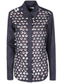 DRIES VAN NOTEN Embossed Denim Shirt for Women - SS24