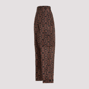 DRIES VAN NOTEN Silk Polkar Pants