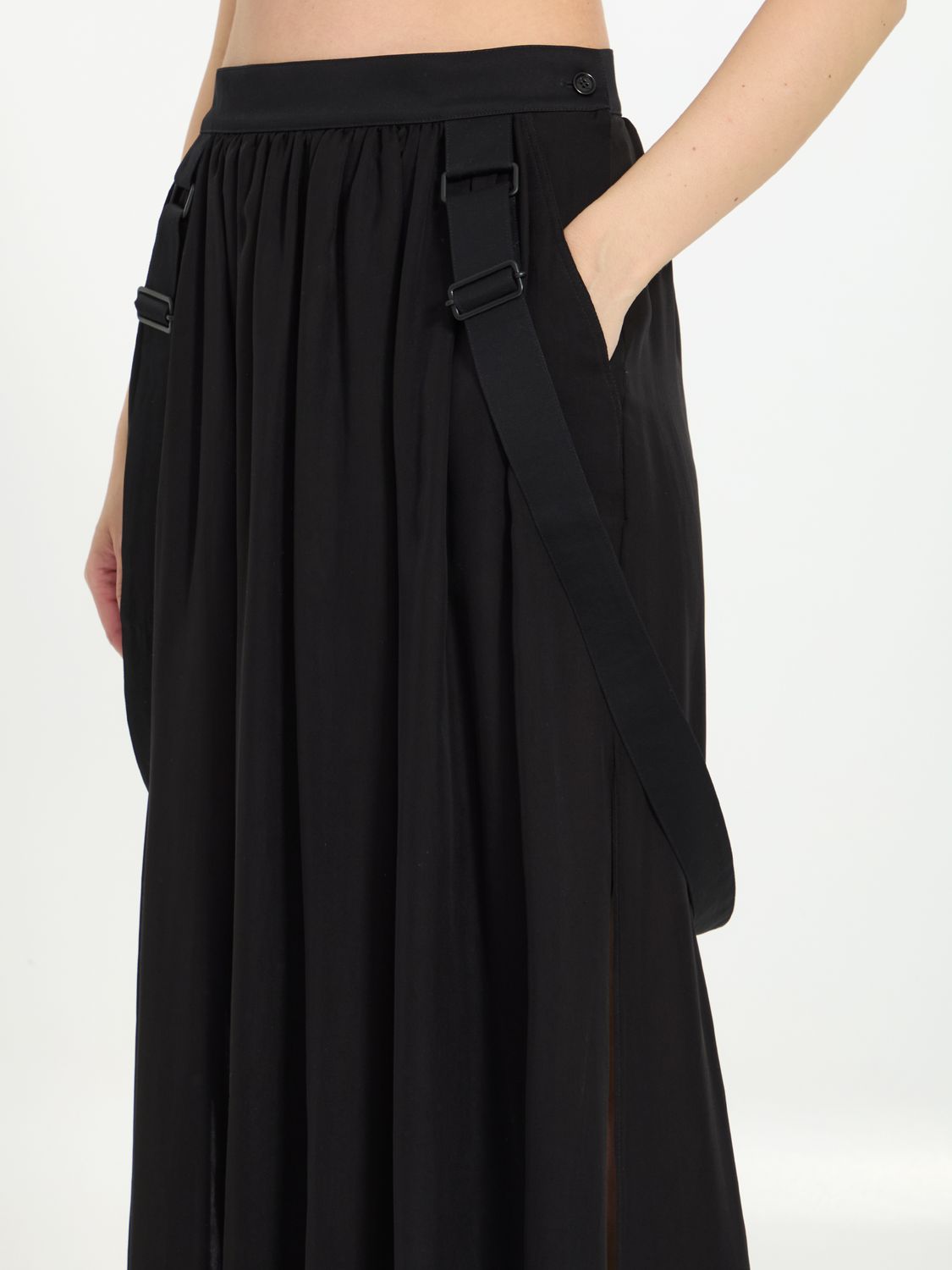 MAX MARA Long Jedy Silk Chiffon Skirt - Size 42