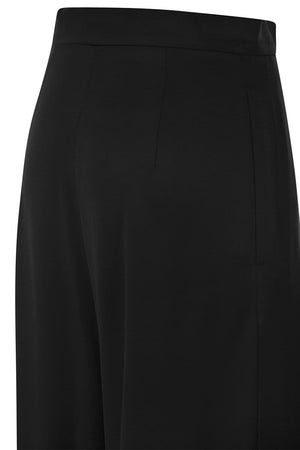 MAX MARA Silk Flare Trousers - High-Waisted Wide Leg